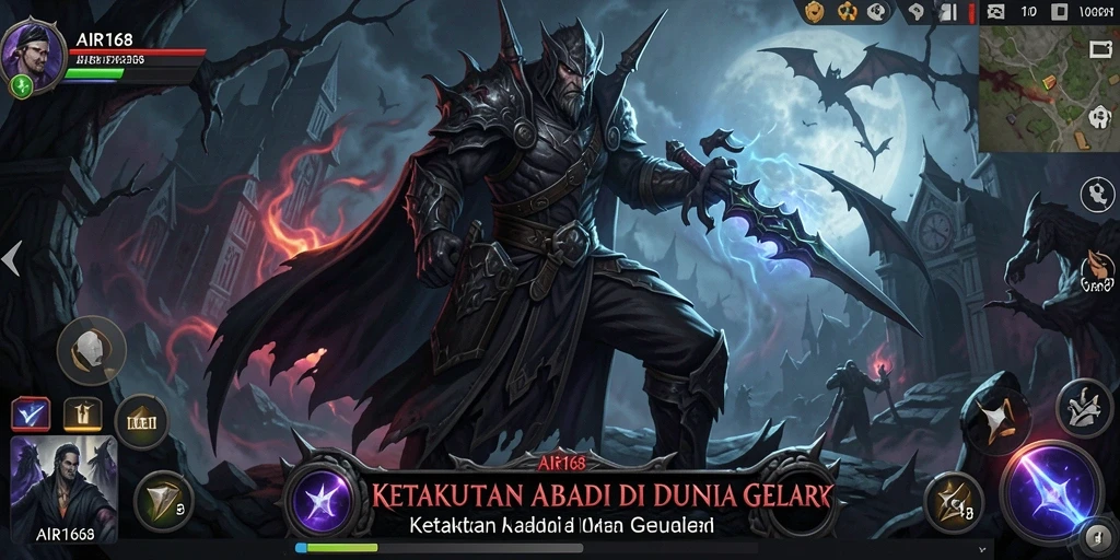Tampilan gameplay AIR168 dengan suasana Horror yang mencekam.