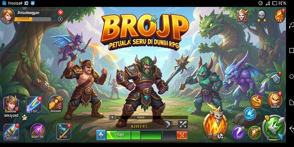 Menampilkan aksi seru dalam pertempuran RPG dengan grafik yang memukau.