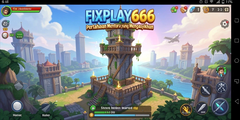 Tangkapan layar menunjukkan aksi mendebarkan dalam game Tower Defense.