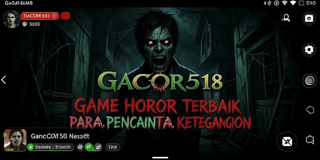Tampilan gameplay menyeramkan dari GACOR518 yang penuh ketegangan.