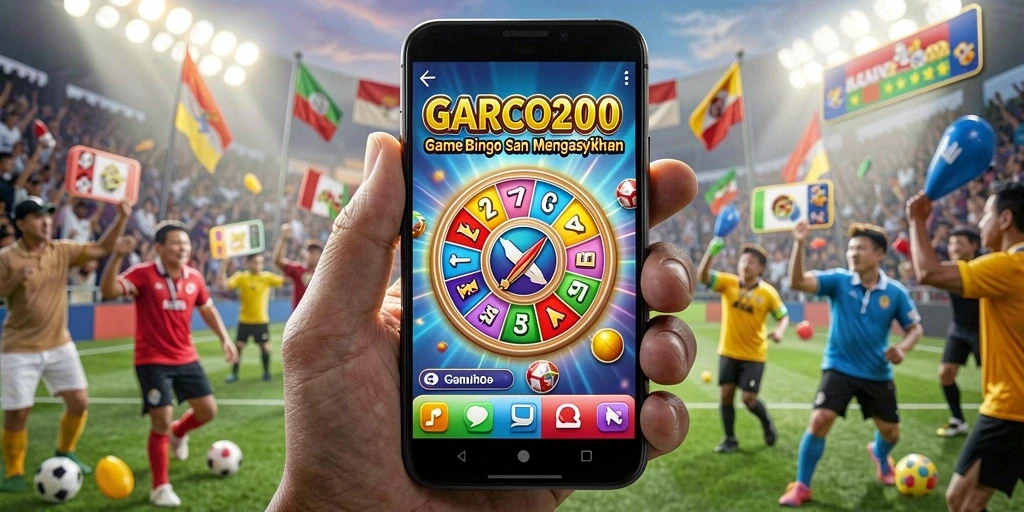 Screenshot gameplay GARCO200 yang menampilkan suasana Bingo yang seru.
