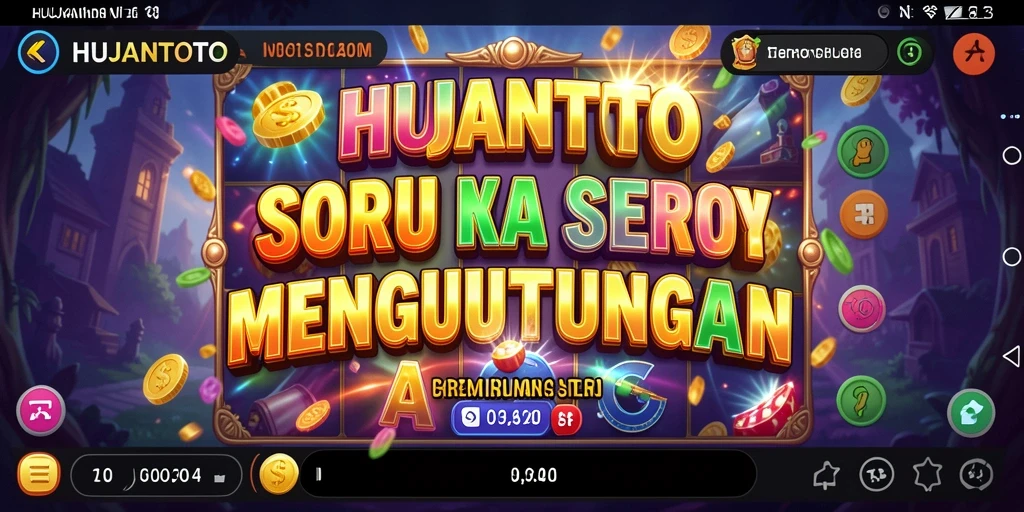 Tampilan gameplay HUJANTOTO yang seru dan menarik.