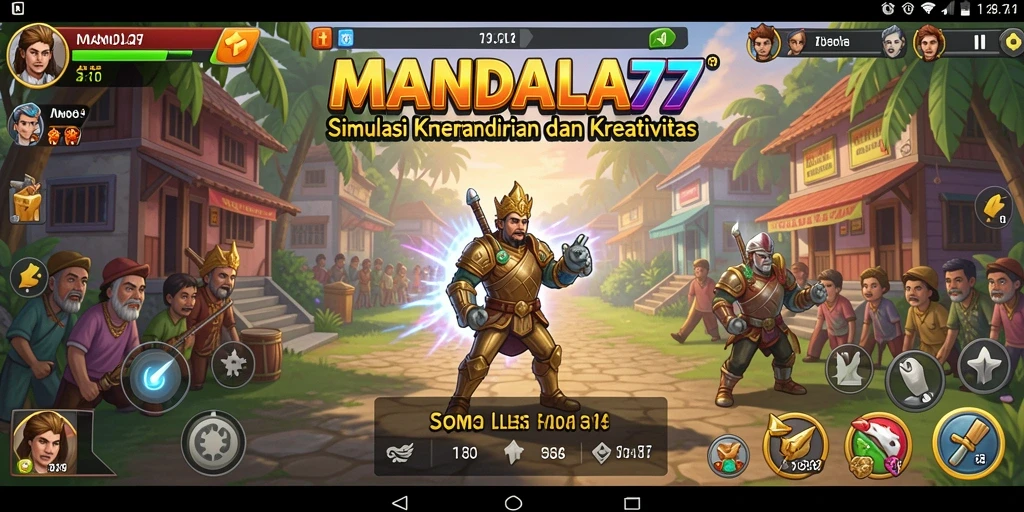 Tampilan menarik dalam gameplay MANDALA77 yang penuh warna.