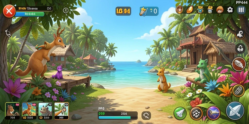 Screenshot gameplay PP444 menunjukkan keseruan bermain yang santai dan menyenangkan.