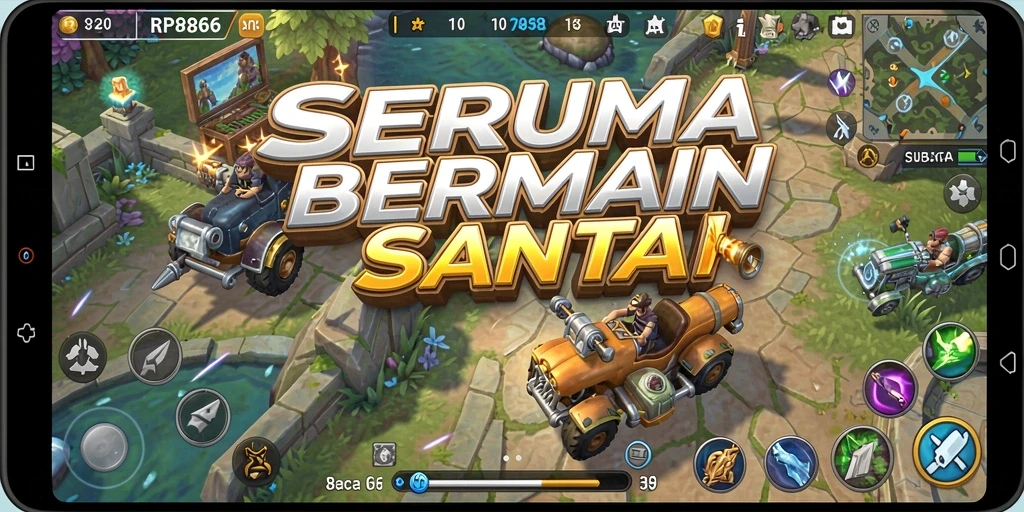Tampilan gameplay seru dan santai di RP886.